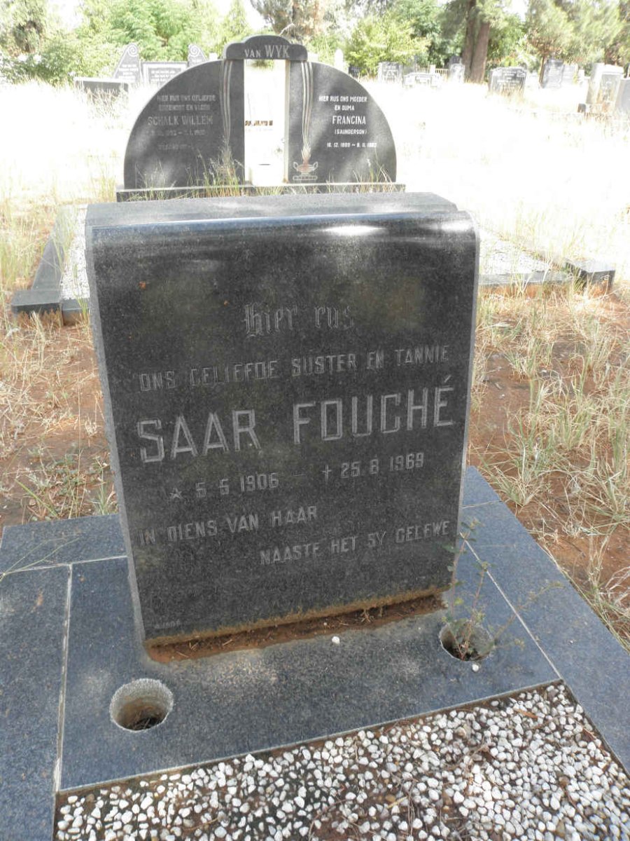 FOUCHE Saar 1906-1969