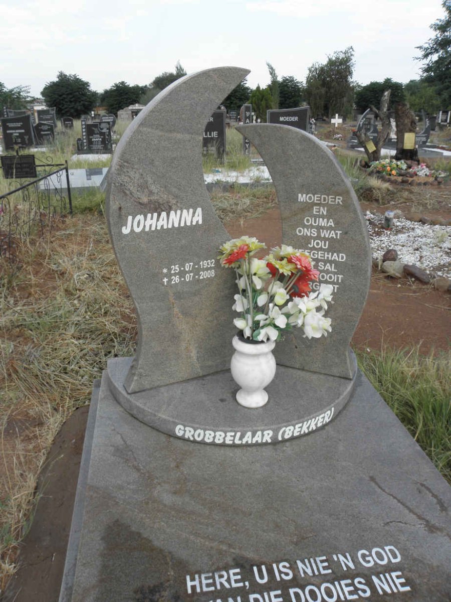 GROBBELAAR Johanna nee BEKKER 1932-2008