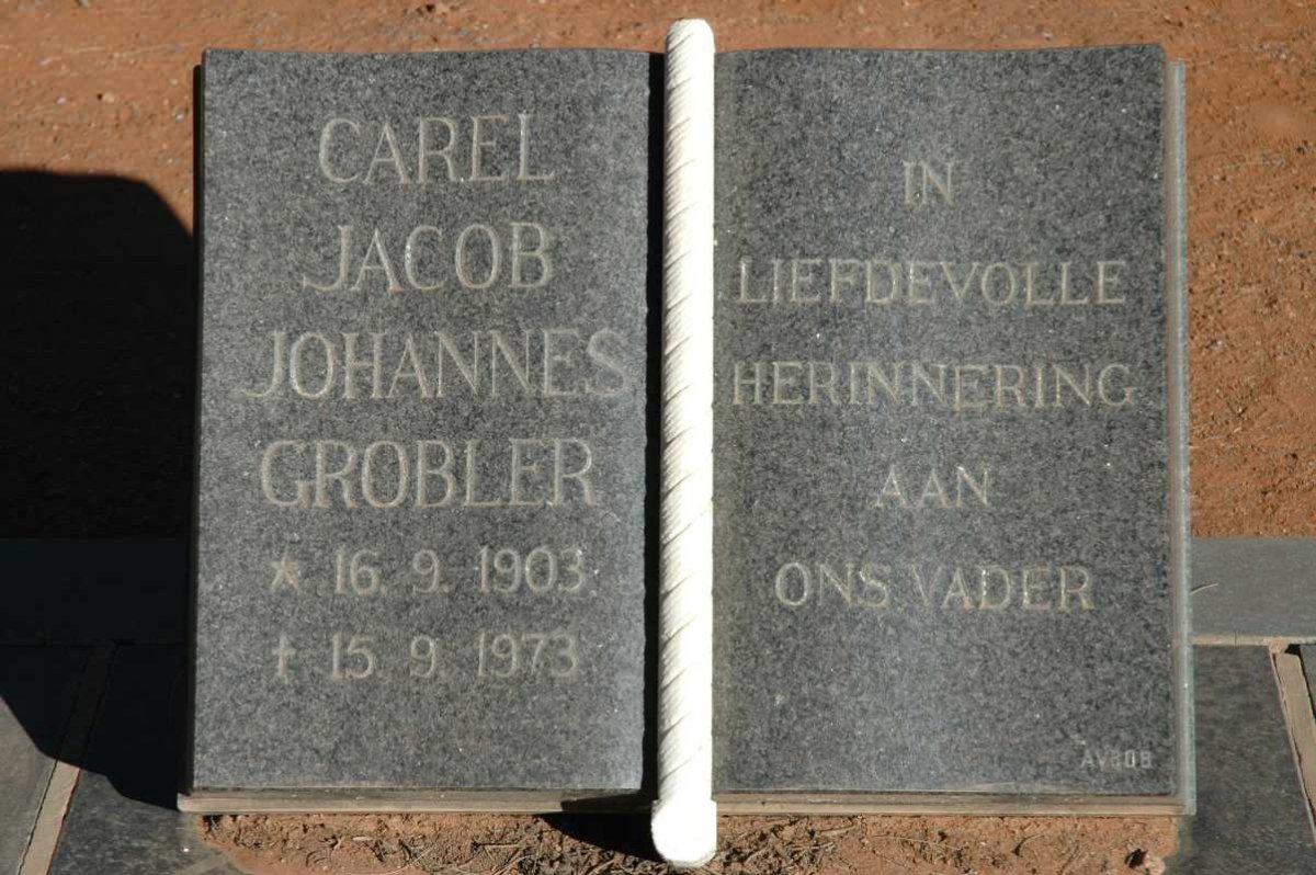 GROBLER Carel Jacob Johannes 1903-1973