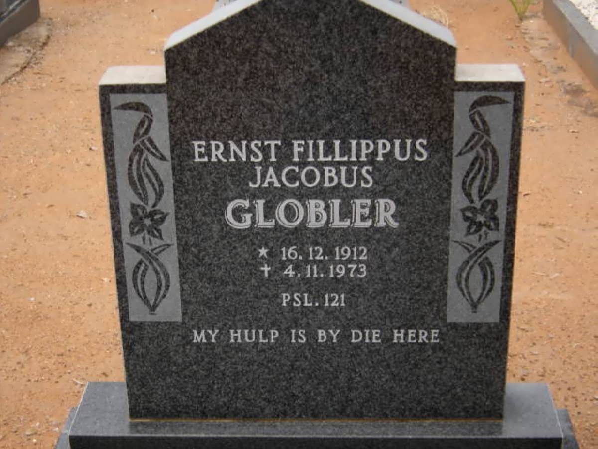GLOBLER Ernst Fillippus Jacobus 1912-1973