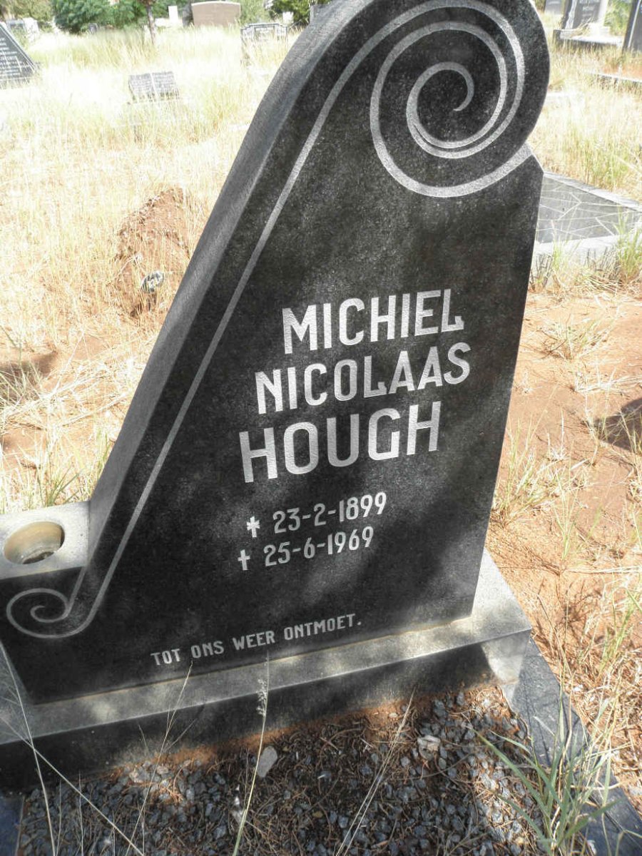 HOUGH Michiel Nicolaas 1899-1969