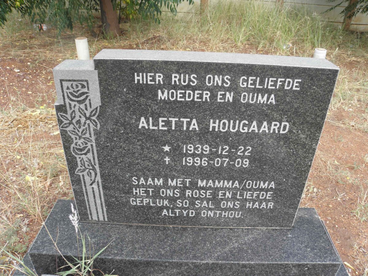 HOUGAARD Aletta 1939-1996