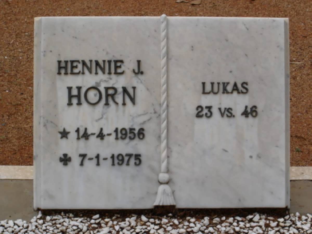 HORN Hennie J. 1956-1975