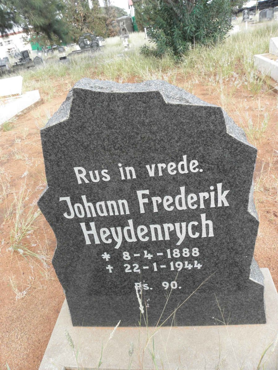 HEYDENRYCH Johann Frederik 1888-1944