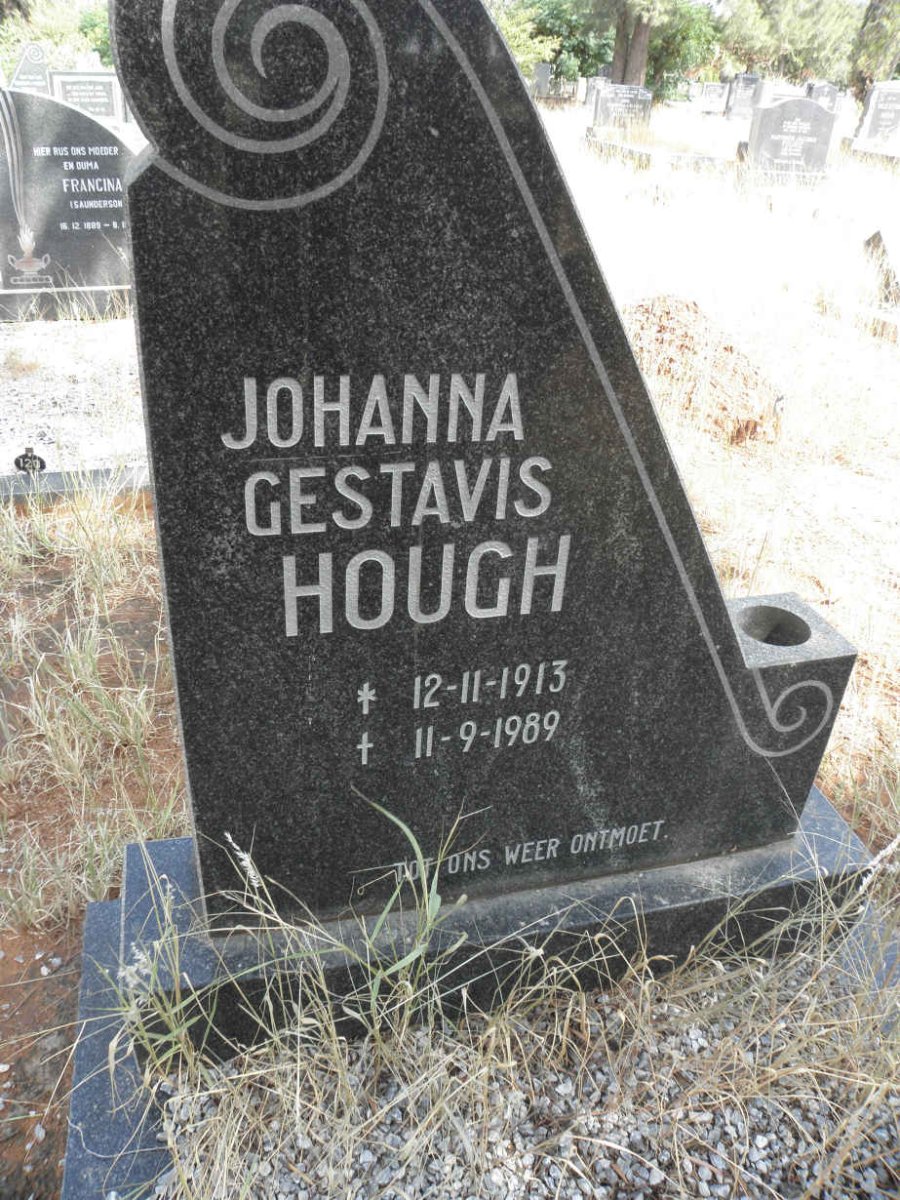 HOUGH Johanna Gestavis 1913-1989