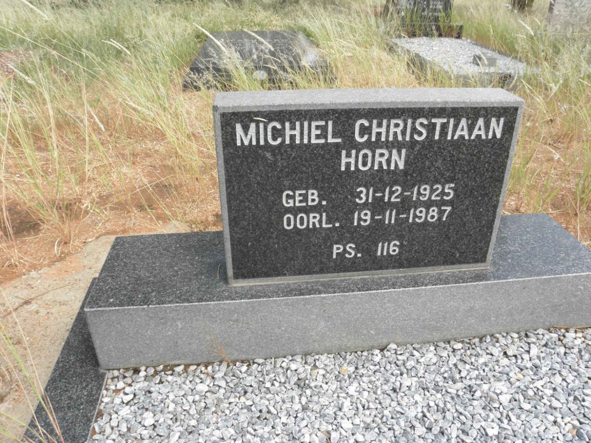 HORN Michiel Christiaan 1925-1987