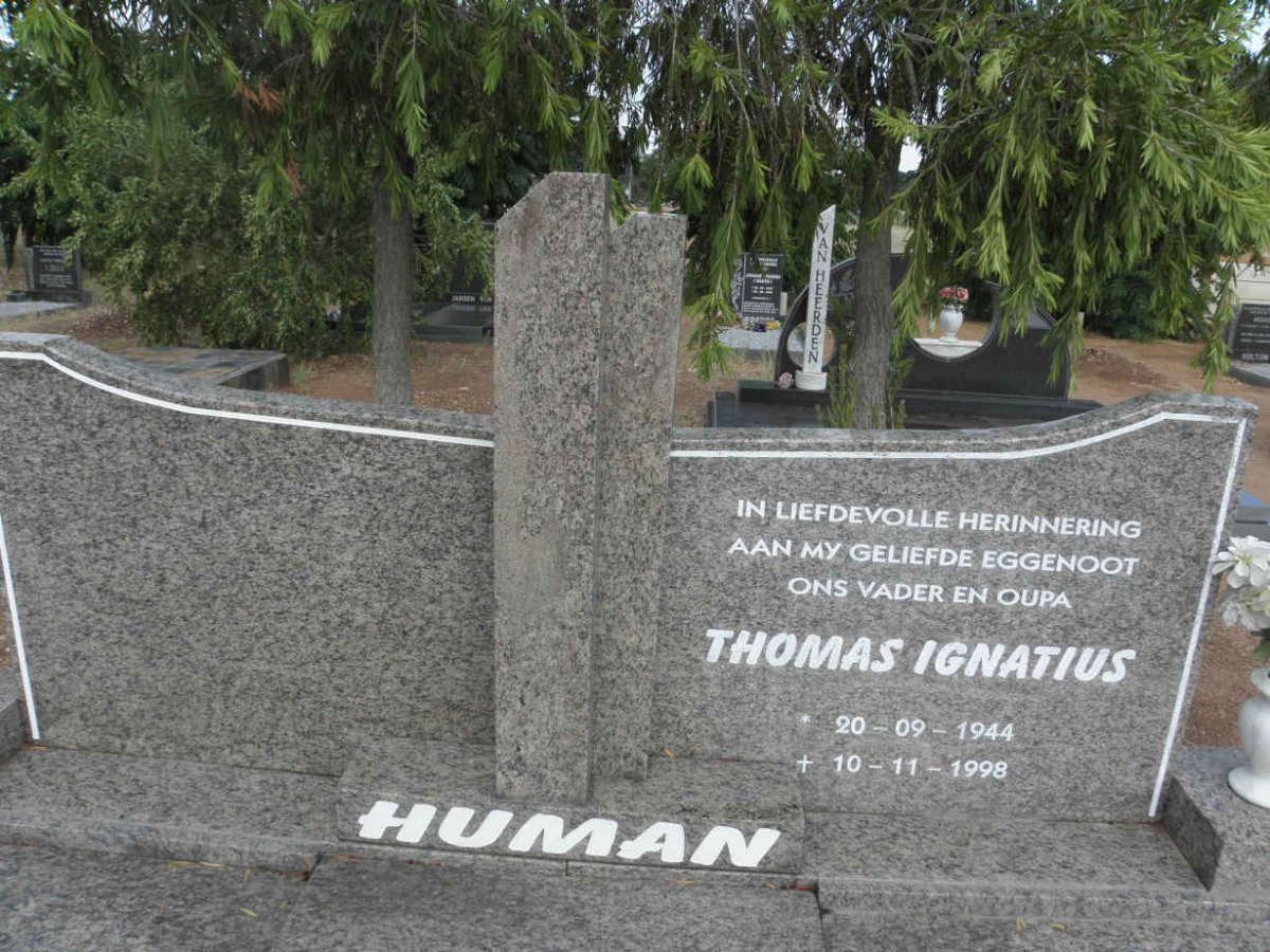 HUMAN Thomas Ignatius 1944-1998