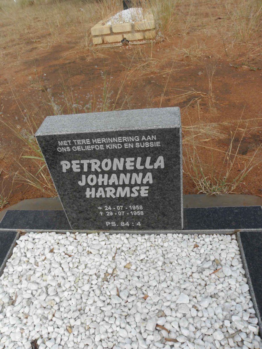 HARMSE Petronella Johanna 1958-1958