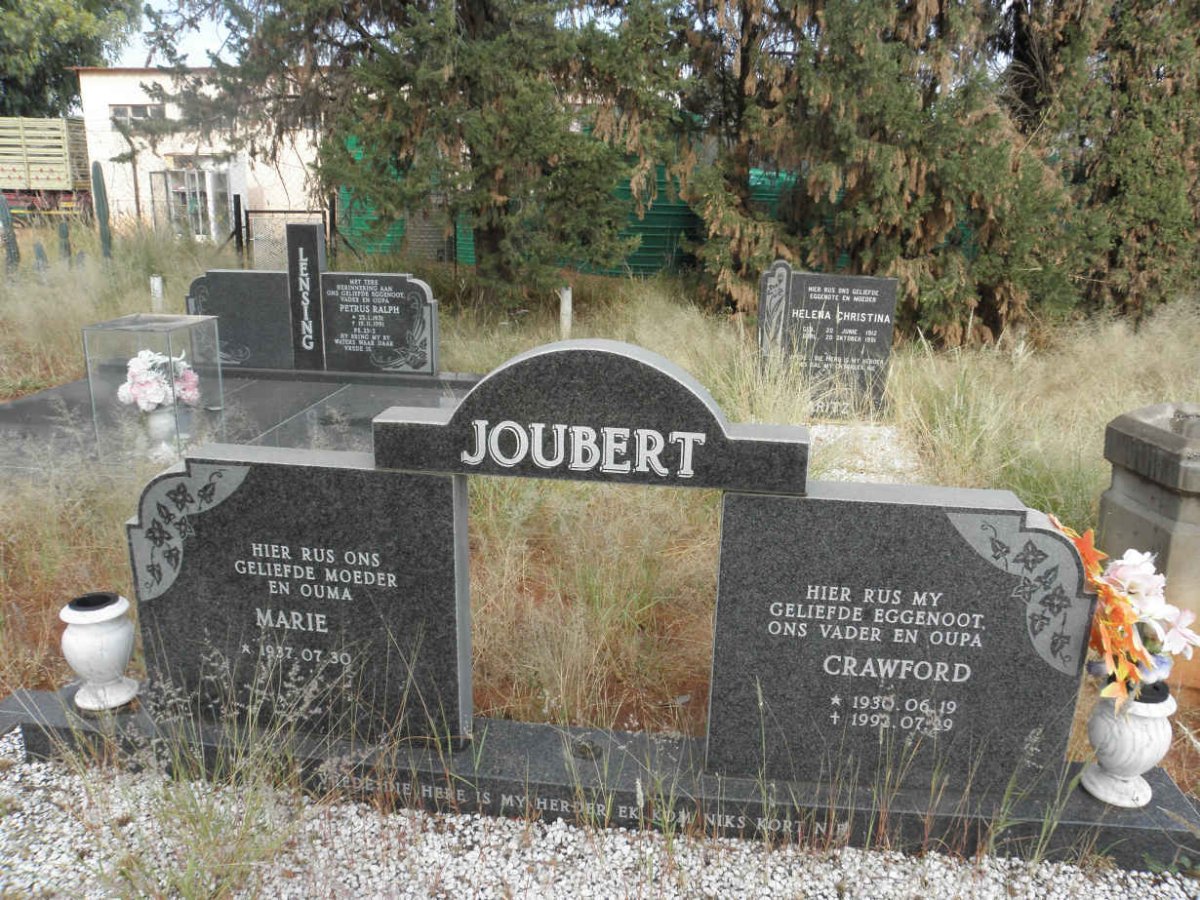 JOUBERT Crawford 1930-1992 &amp; Marie 1937-