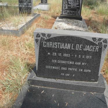 JAGER Christiaan L., de 1903-1971