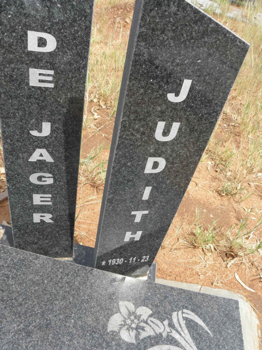 JAGER Judith, de 1930-