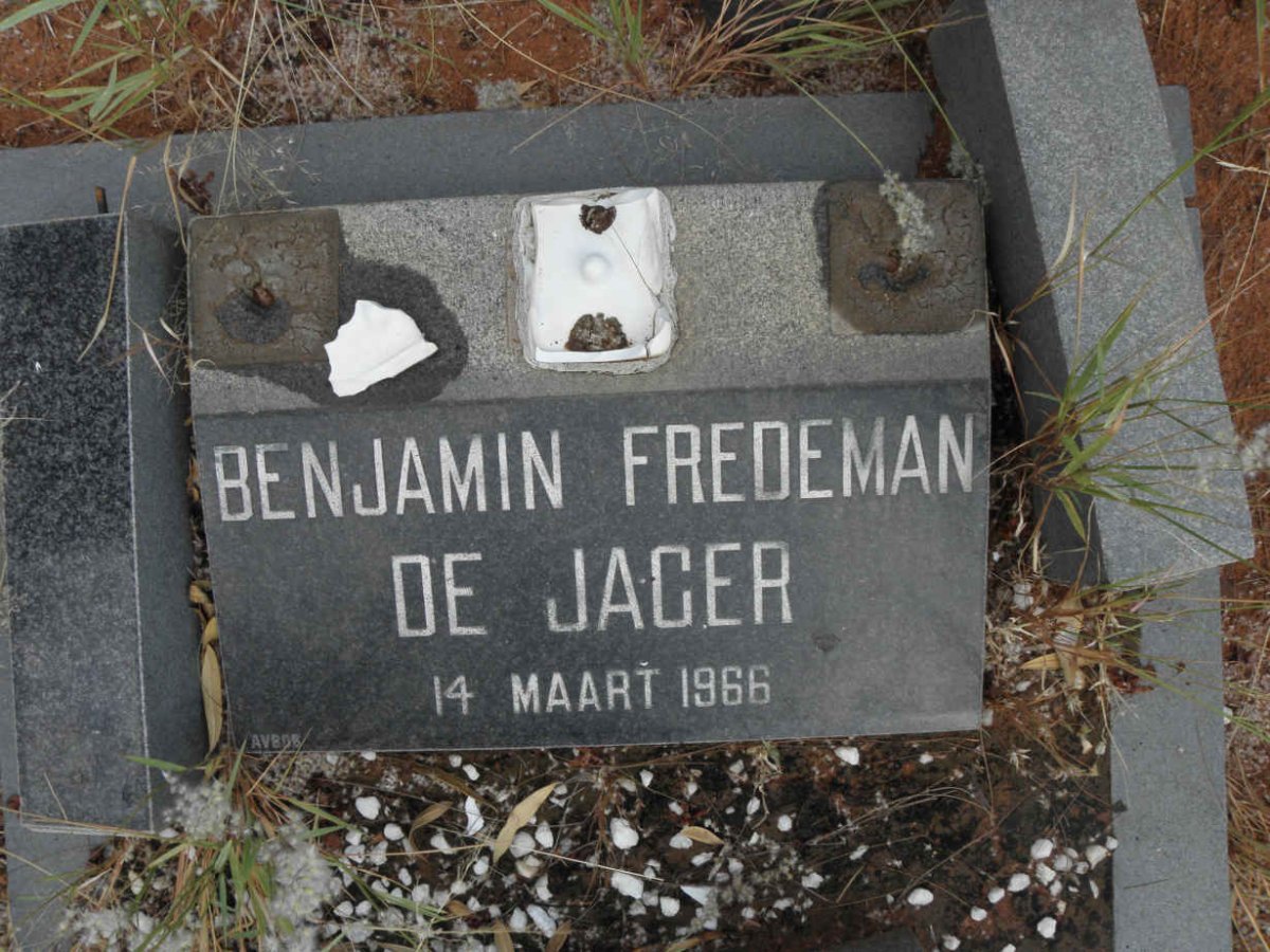 JAGER Benjamin Fredeman, de -1966