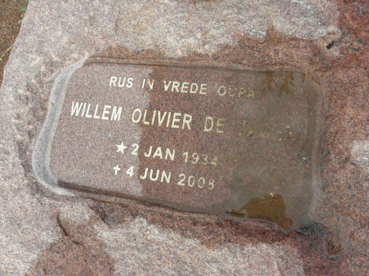 JAGER Willem Olivier, de 1934-2008