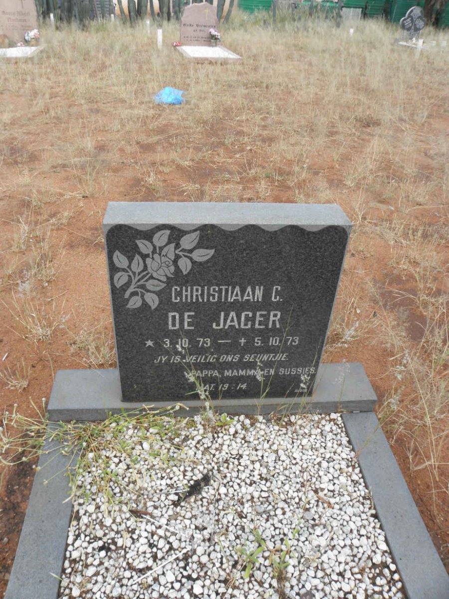 JAGER Christiaan C., de 1973-1973