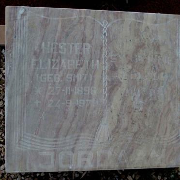 JORDAAN Hester Elizabeth nee SMIT 1896-1979