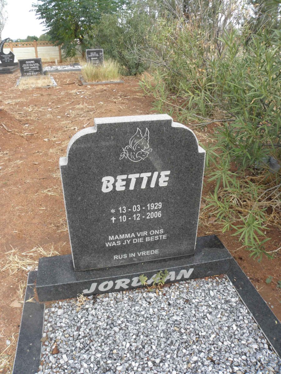 JORDAAN Bettie 1929-2006