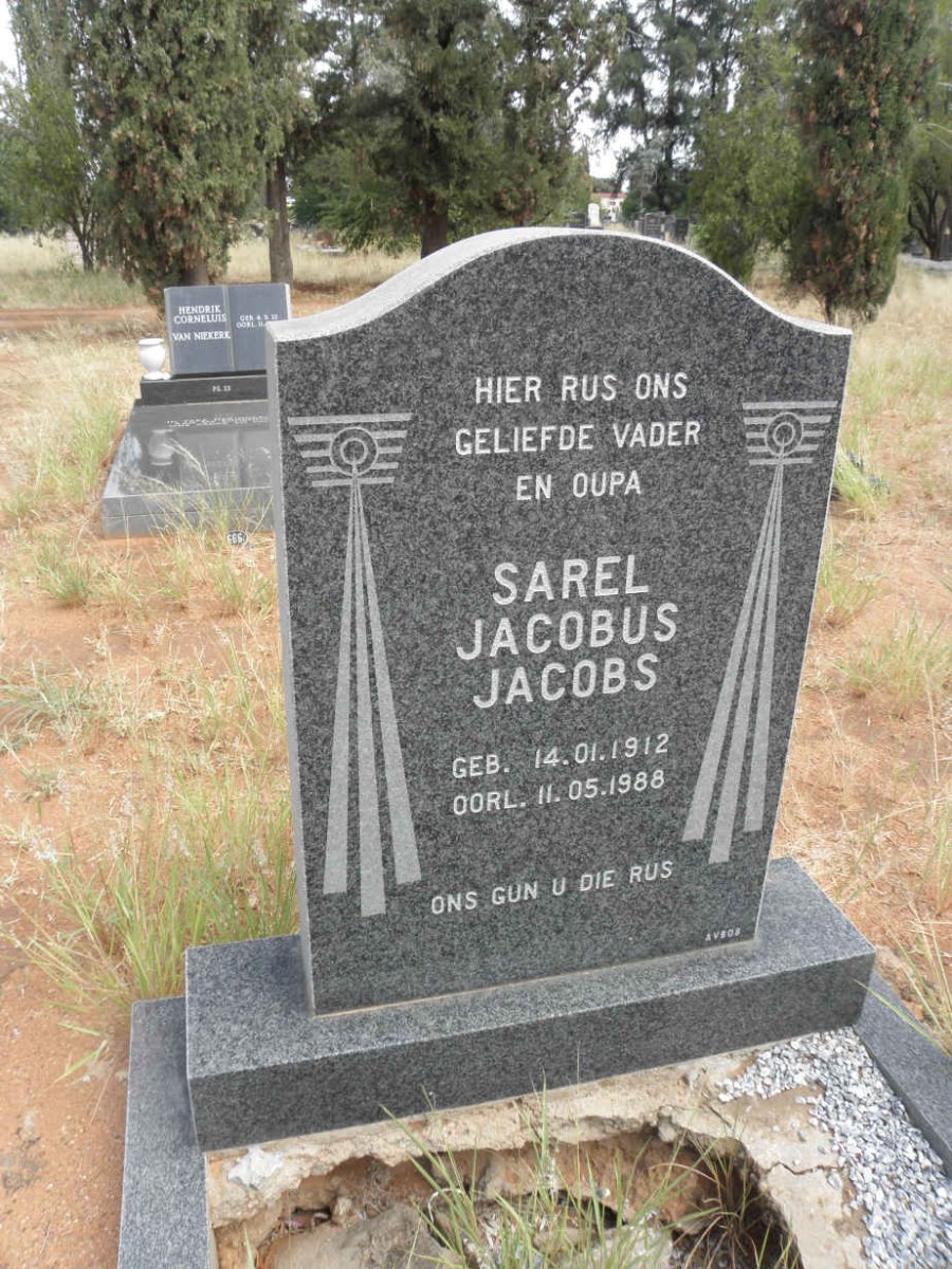 JACOBS Sarel Jacobus 1912-1988