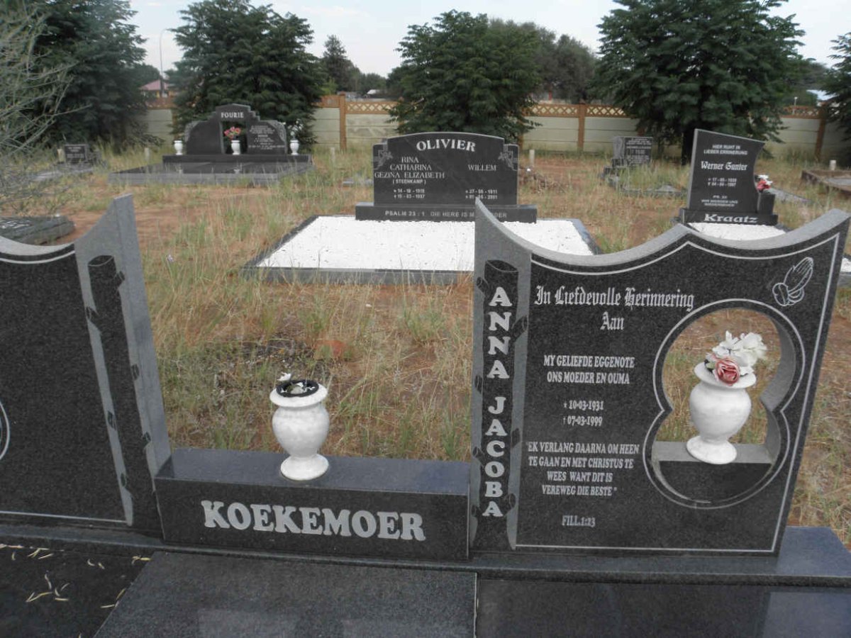 KOEKEMOER Anna Jacoba 1931-1999