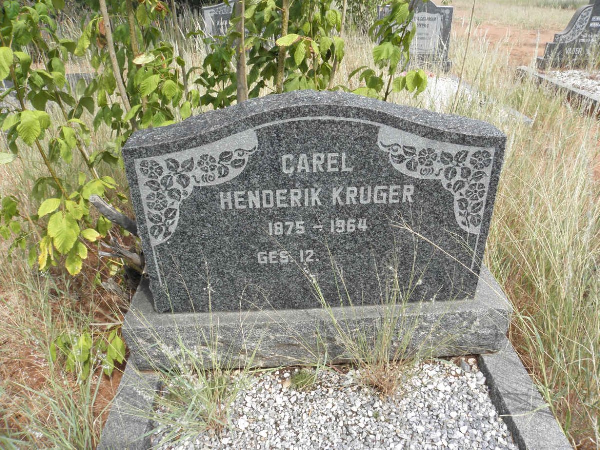 KRUGER Carel Henderik 1875-1964