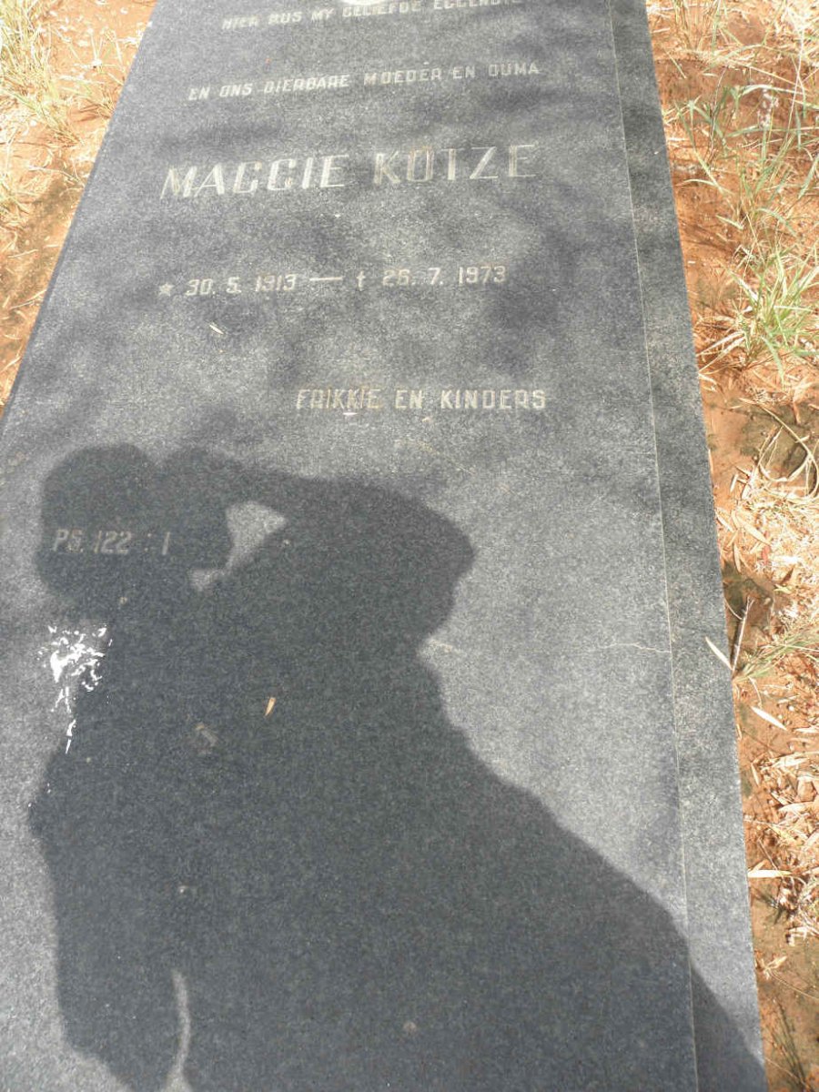KOTZE Maggie 1913-1973