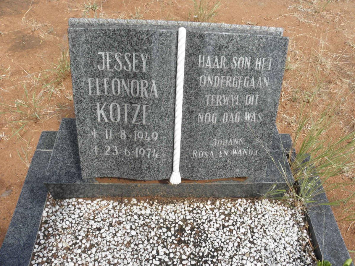 KOTZE Jessey Eleonora 1949-1974