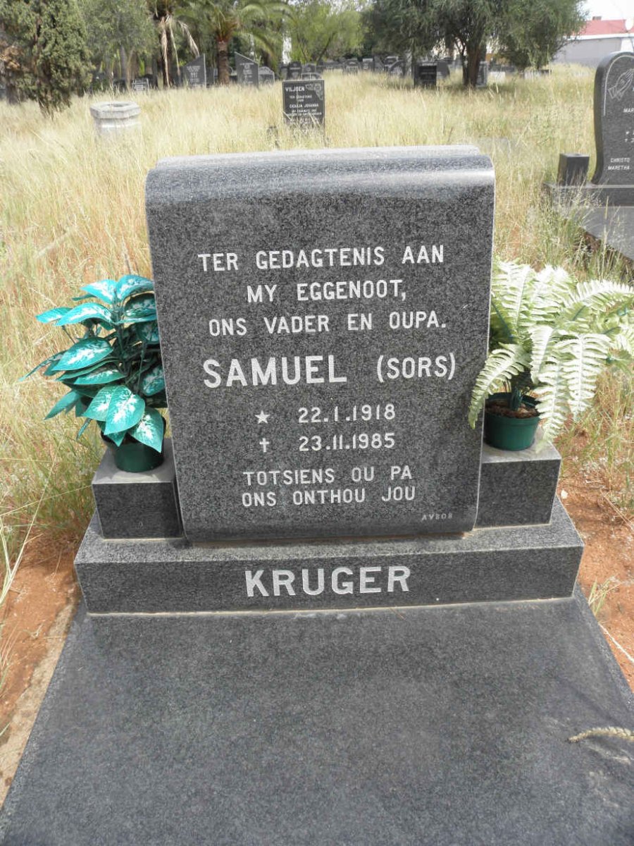 KRUGER Samuel 1918-1985