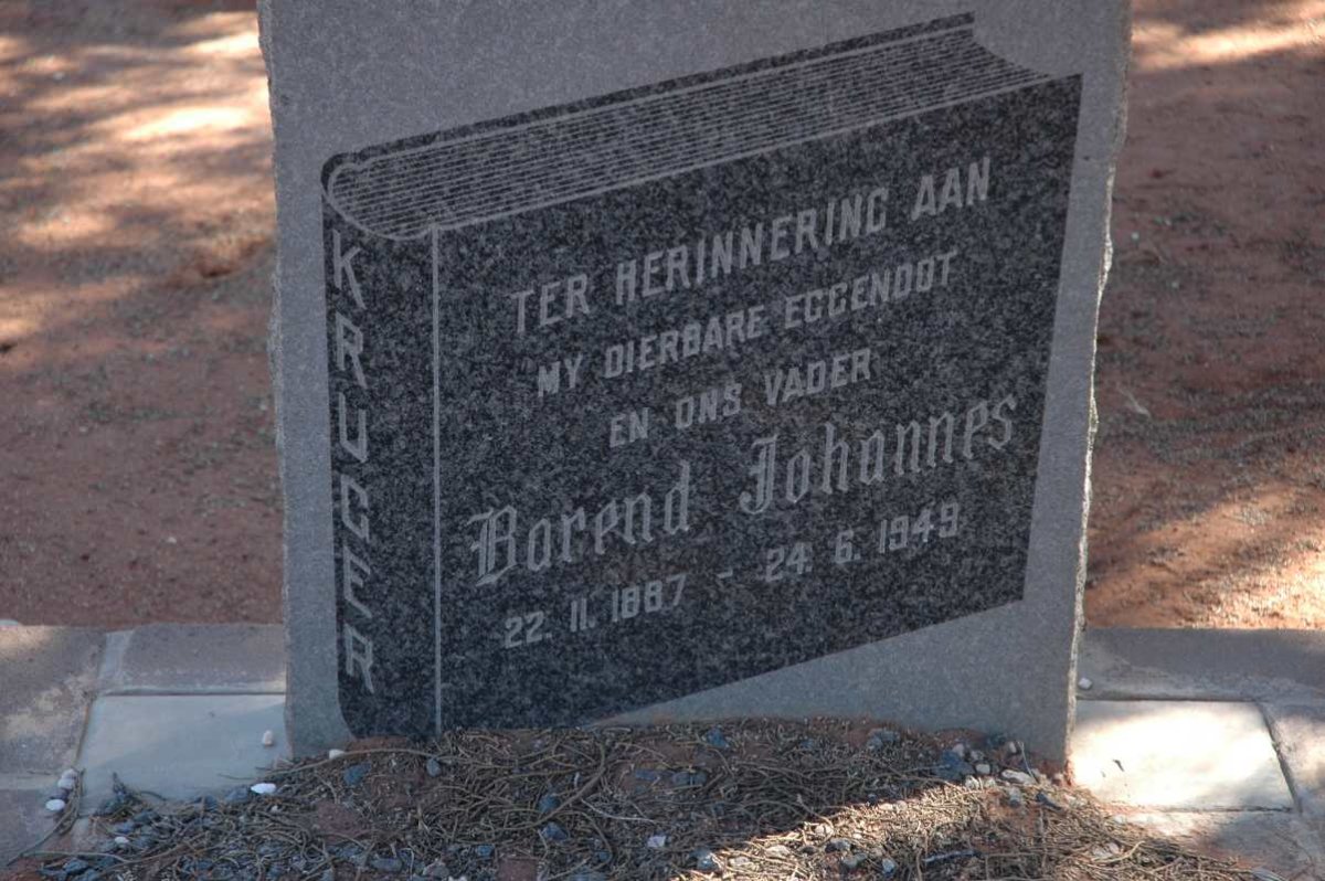 KRUGER Barend Johannes 1887-1949