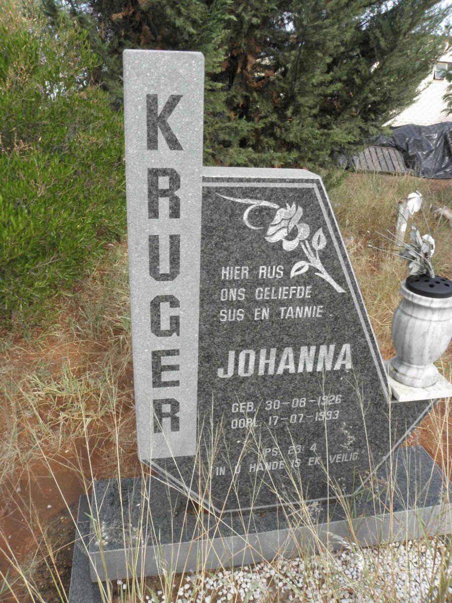KRUGER Johanna 1926-1993