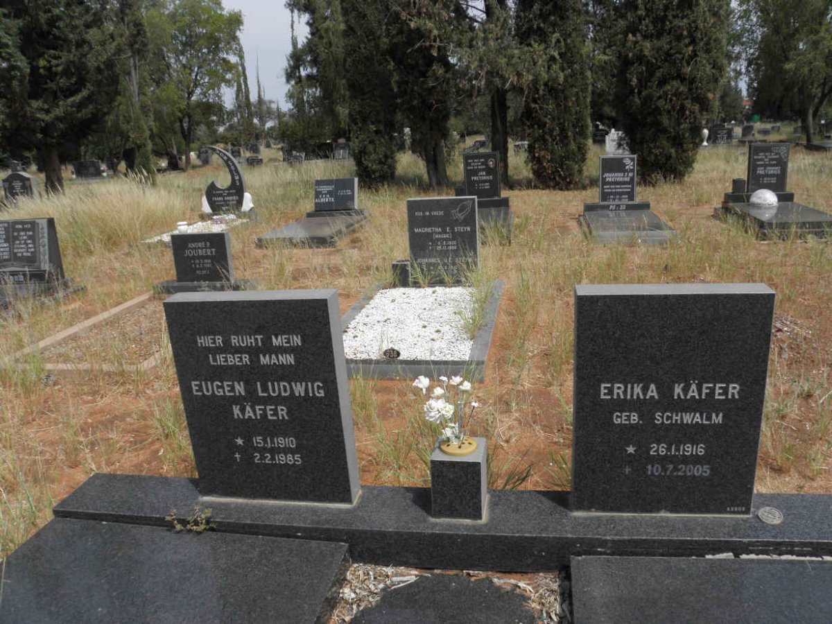 KÄFER Eugen Ludwig 1910-1985 &amp; Erika SCHWALM 1916-2005