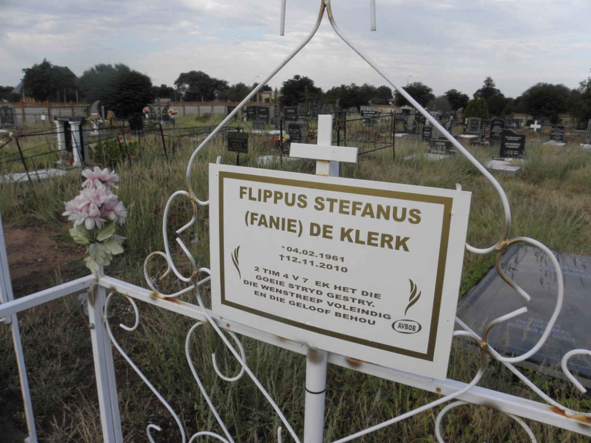 KLERK Flippus Stefanus, de 1961-2010
