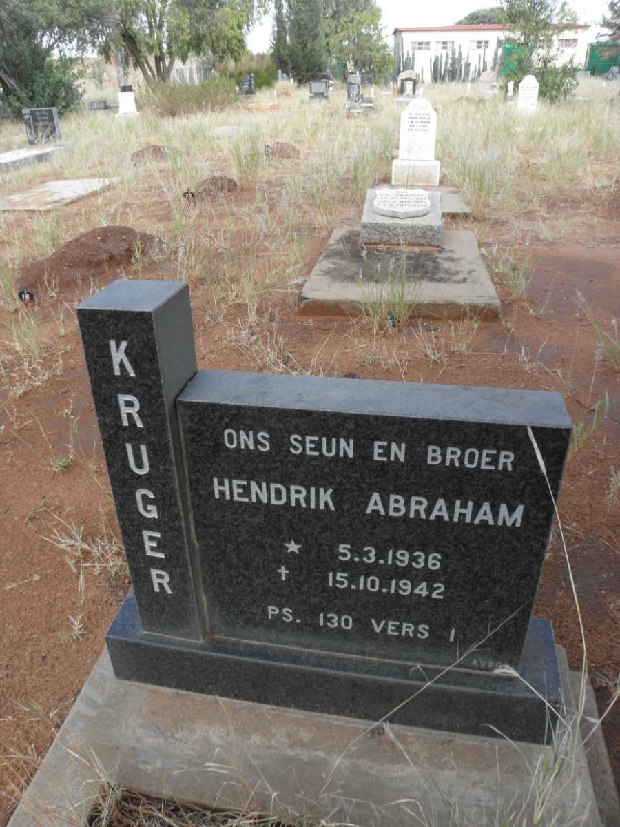 KRUGER Hendrik Abraham 1936-1942
