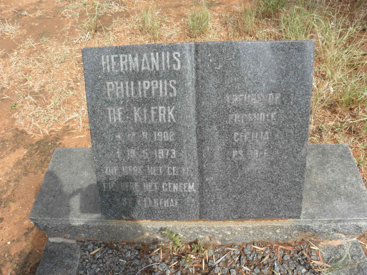 KLERK Hermanus Philippus, de 1902-1973