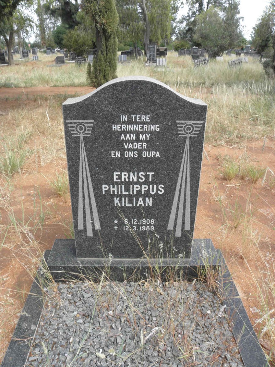 KILIAN Ernst Philippus 1908-1989