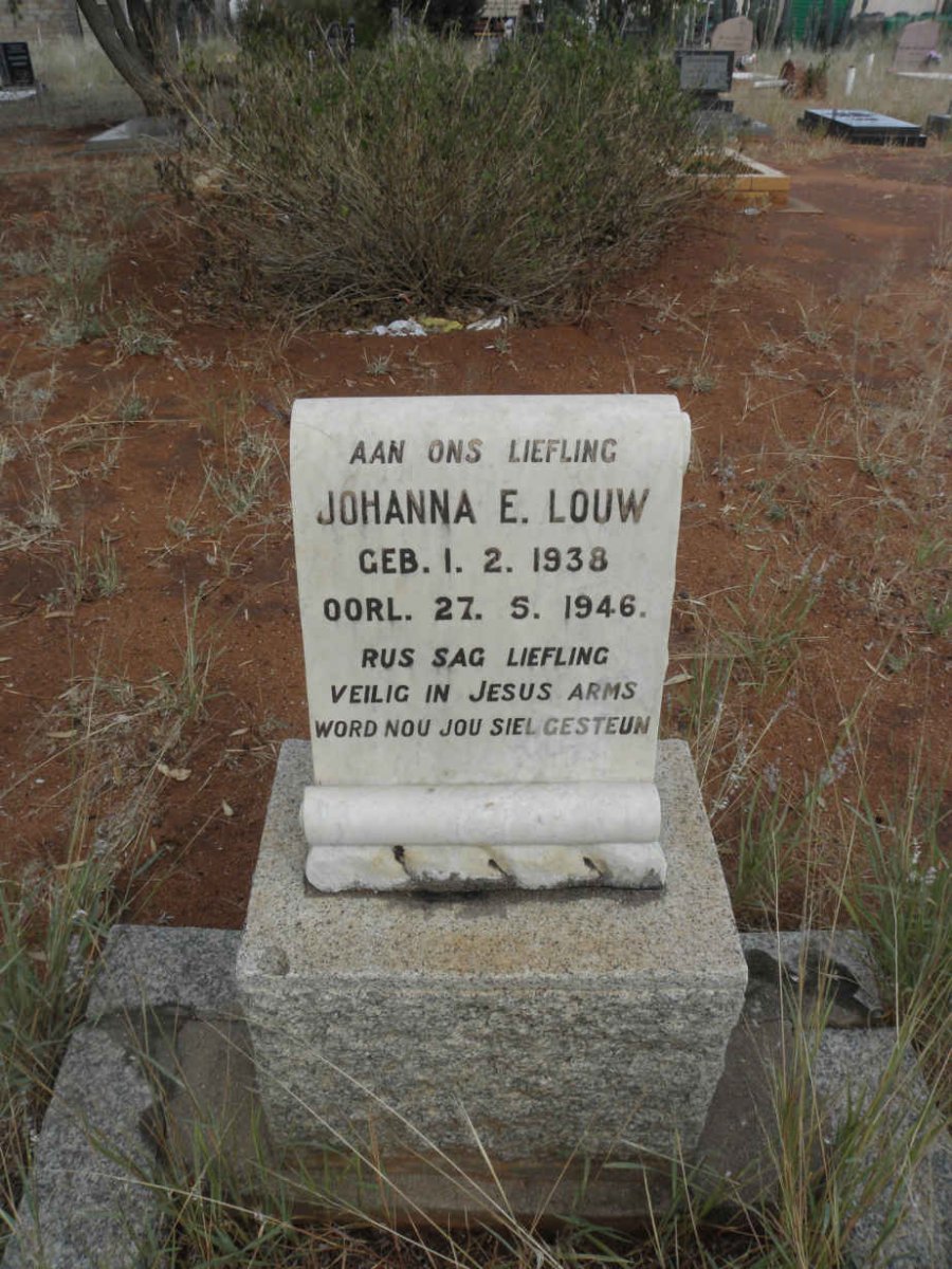 LOUW Johanna E. 1938-1946