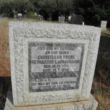 LABUSCHAGNE Christiaan Erens Gerhardus 1872-1949