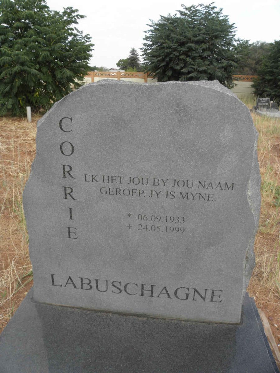 LABUSCHAGNE Corrie 1933-1999