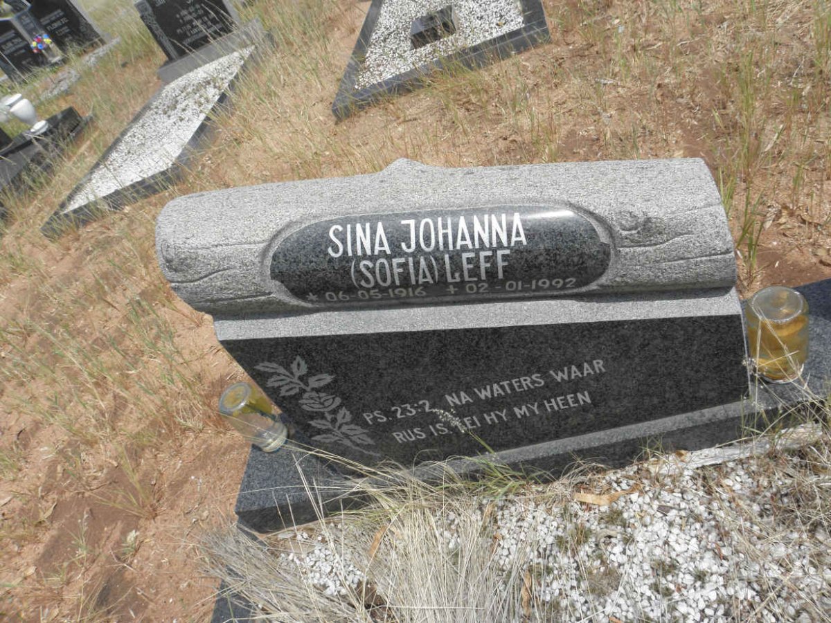 LEFF Sina Johanna 1916-1992