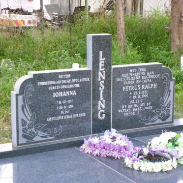 LENSING Petrus Ralph 1931-1991 &amp; Johanna 1937-2014