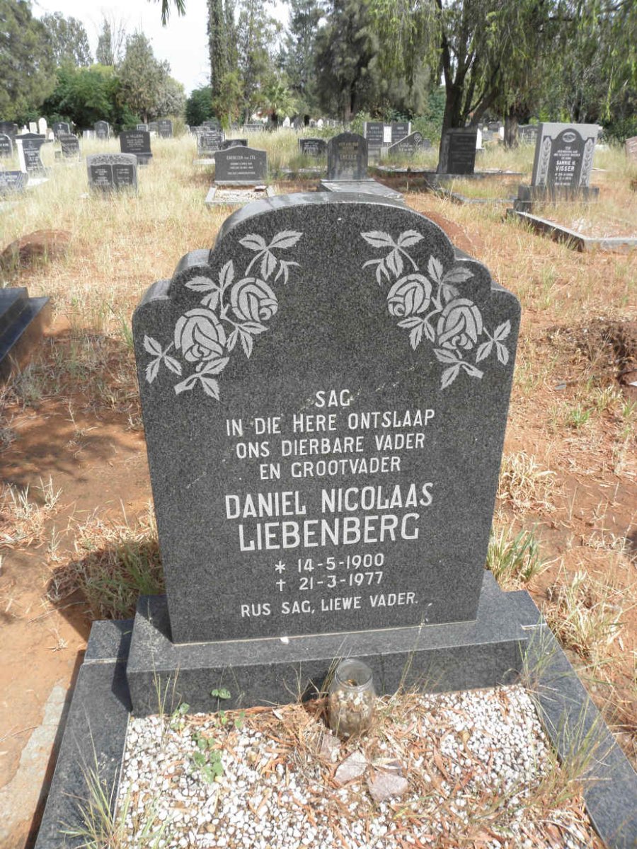 LIEBENBERG Daniel Nicolaas 1900-1977