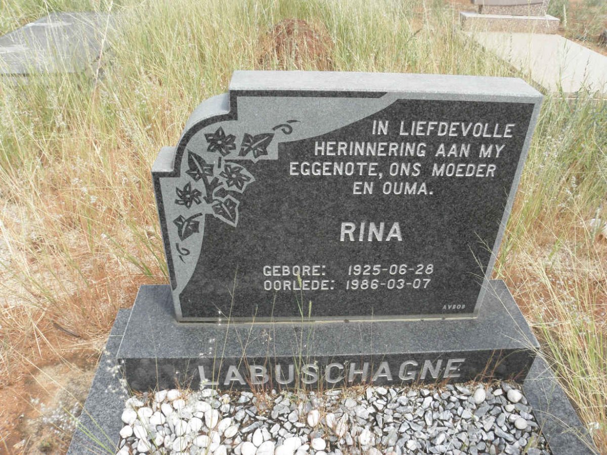 LABUSCHAGNE Rina 1925-1986