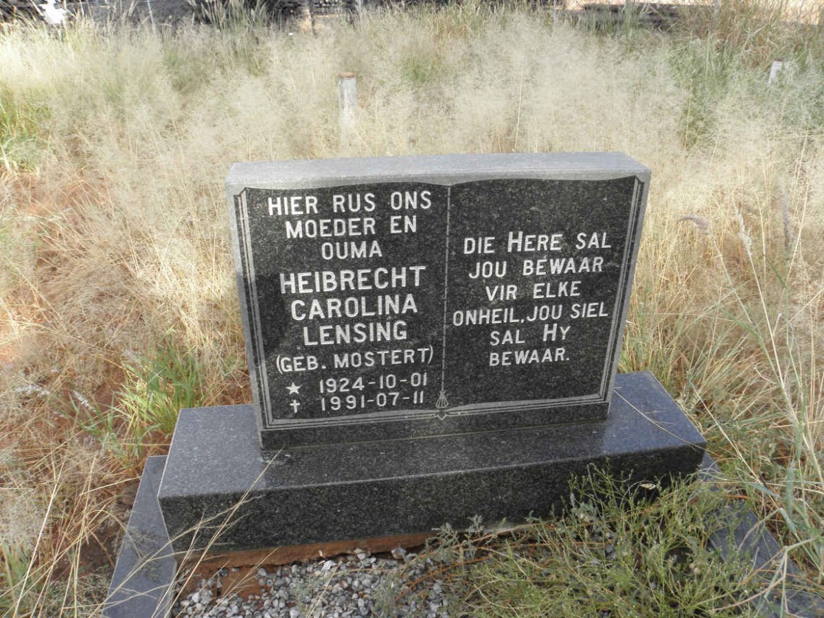 LENSING Heibrecht Carolina nee MOSTERT 1924-1991