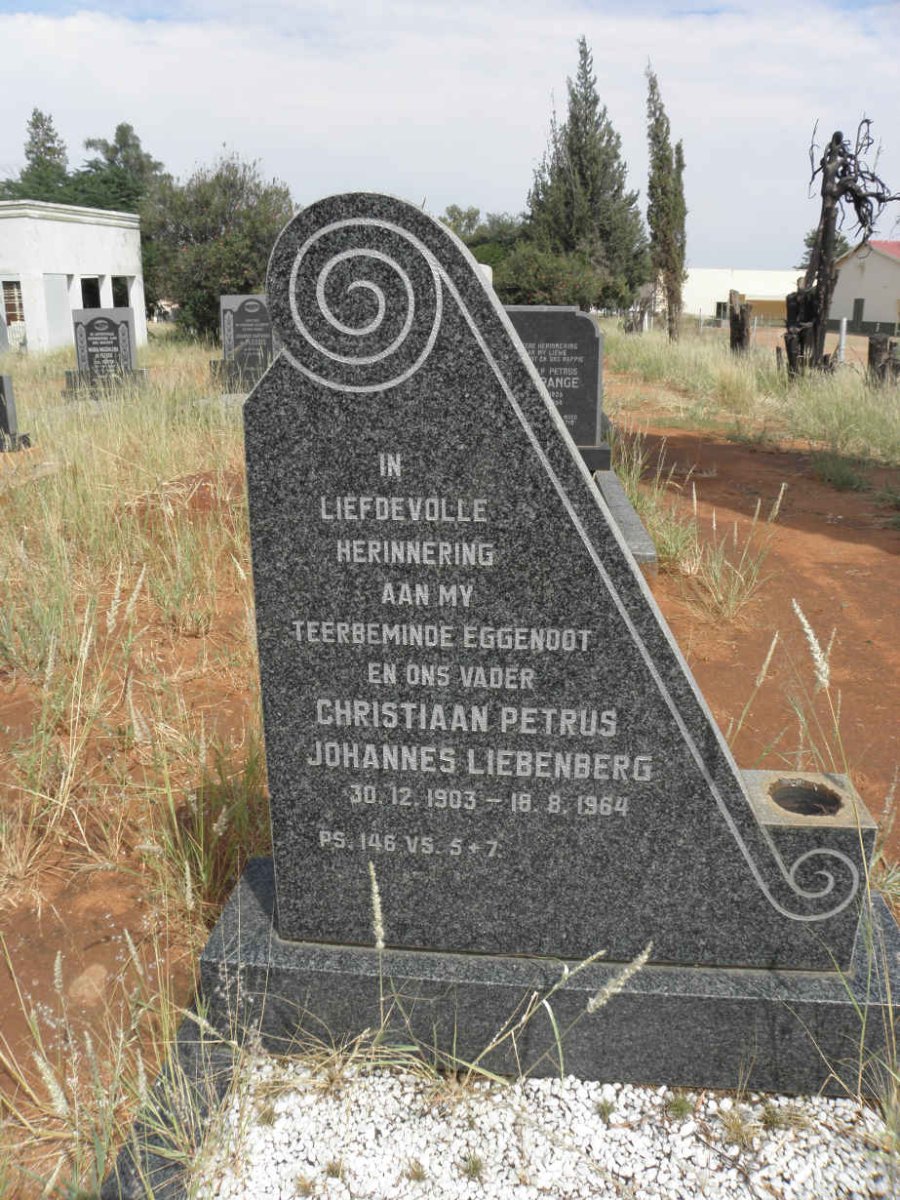 LIEBENBERG Christiaan Petrus Johannes 1903-1964