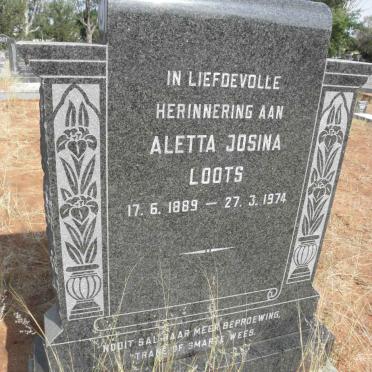 LOOTS Aletta Josina 1889-1974