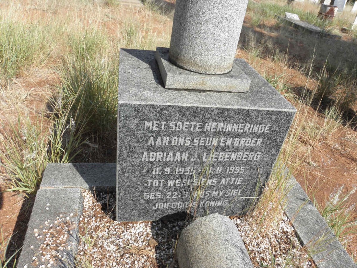 LIEBENBERG Adriaan J. 1935-1955