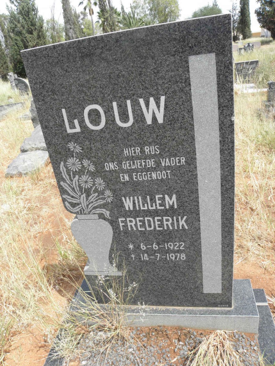 LOUW Willem Frederik 1922-1978