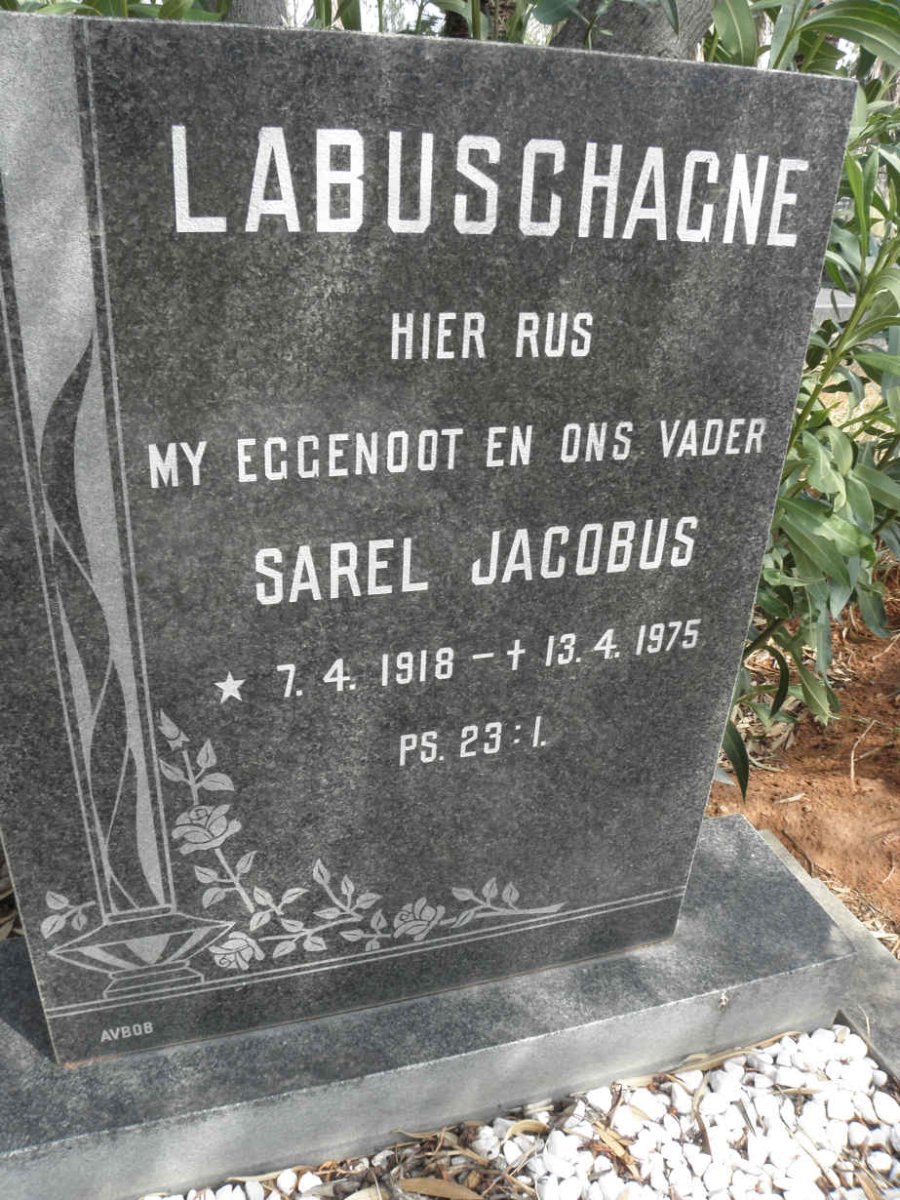 LABUSCHAGNE Sarel Jacobus 1918-1975