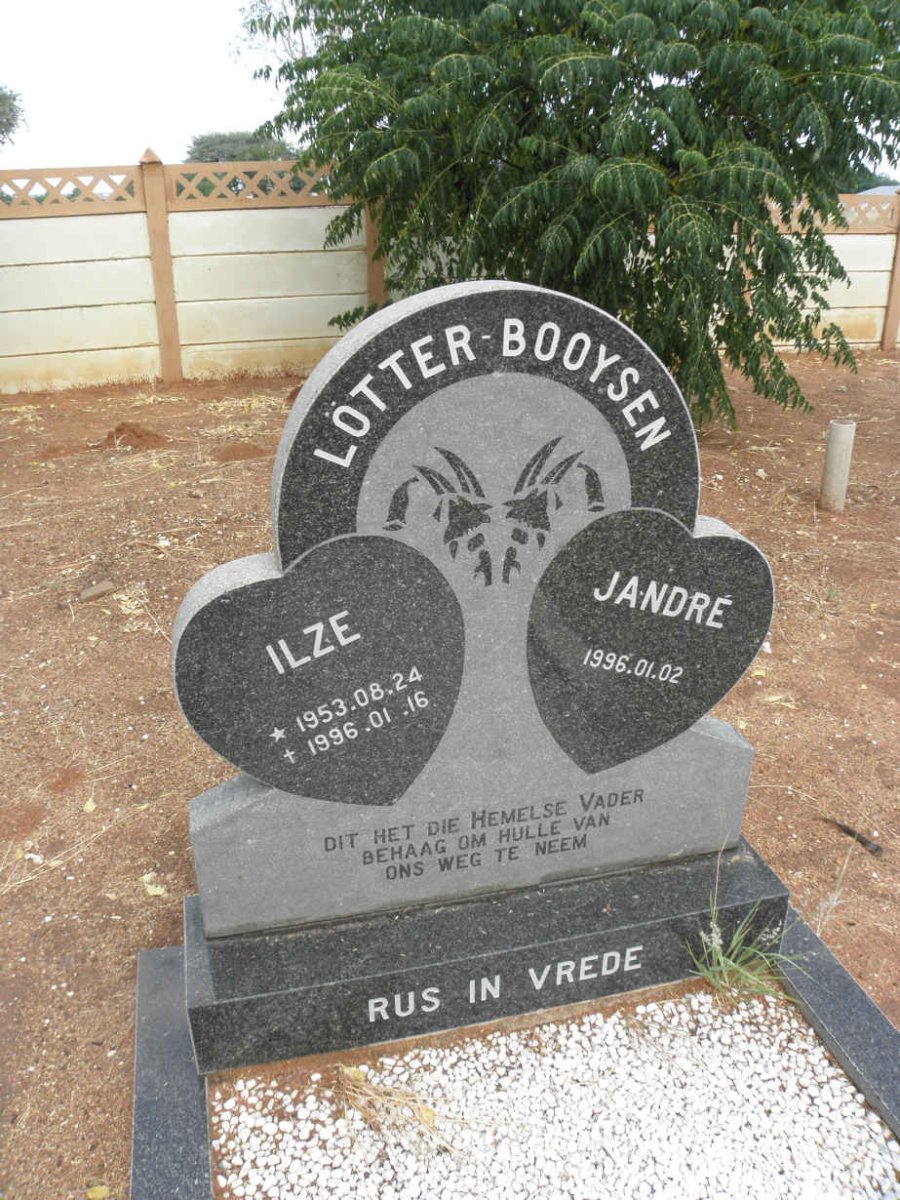 LOTTER-BOOYSEN Ilze 1953-1996 :: LOTTER-BOOYSEN Jandre 1996