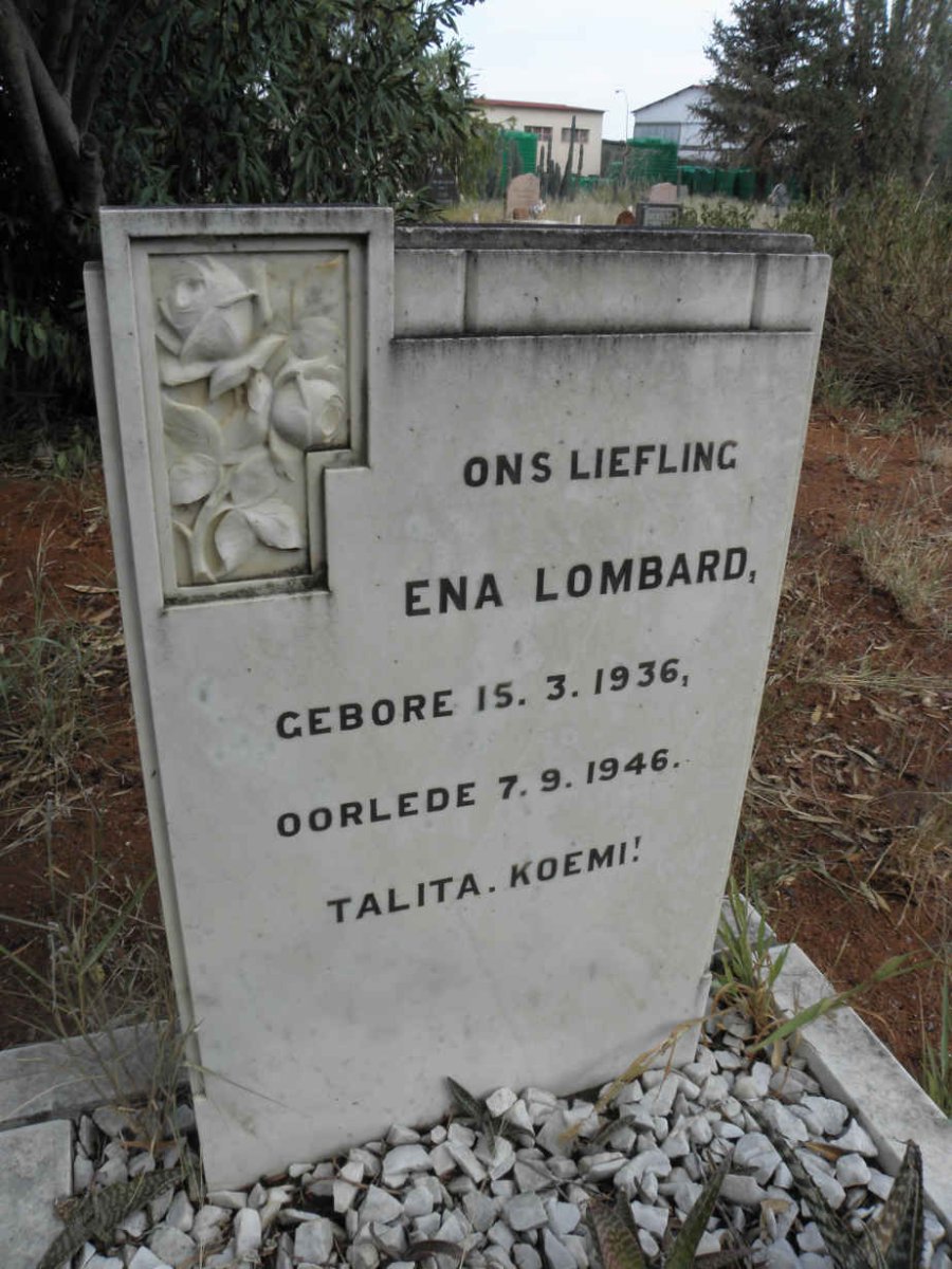 LOMBARD Ena 1936-1946
