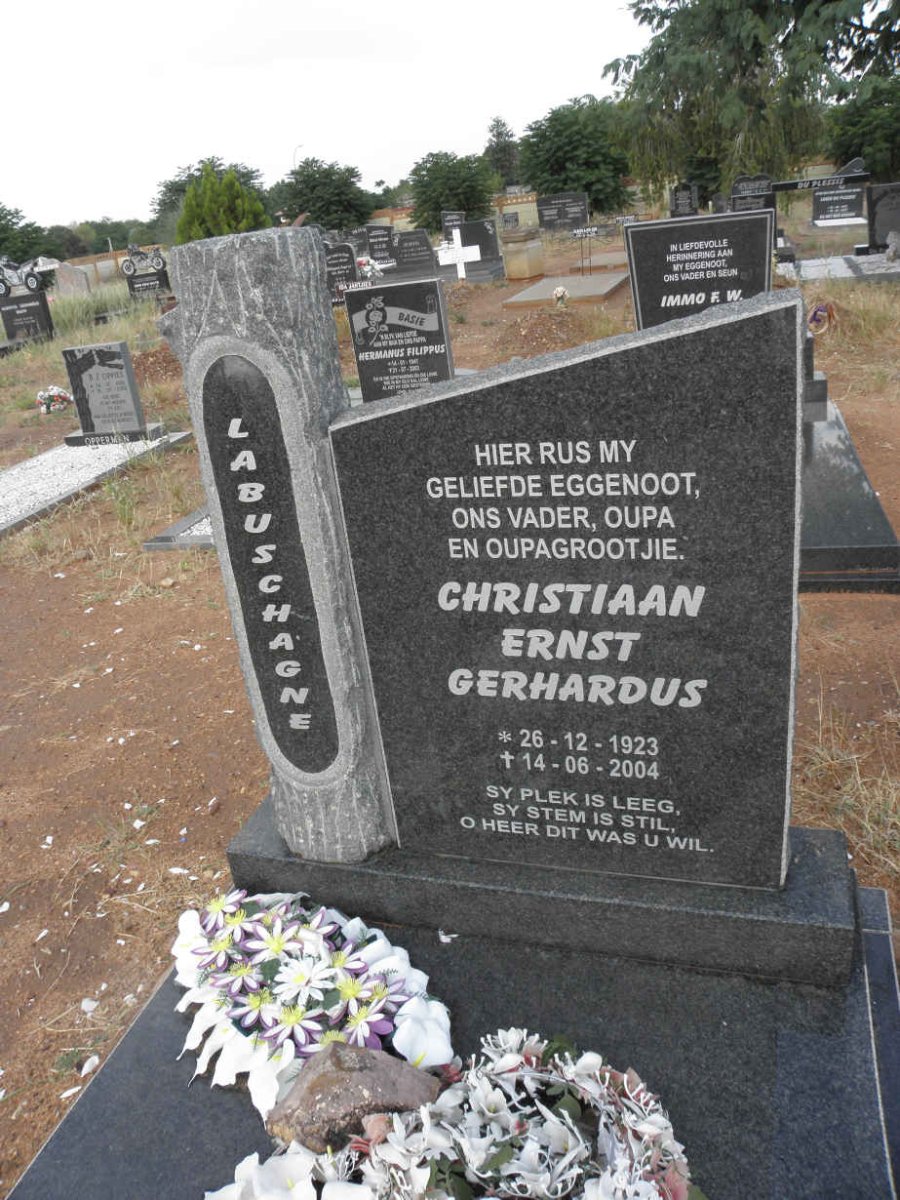 LABUSCHAGNE Christiaan Ernst Gerhardus 1923-2004