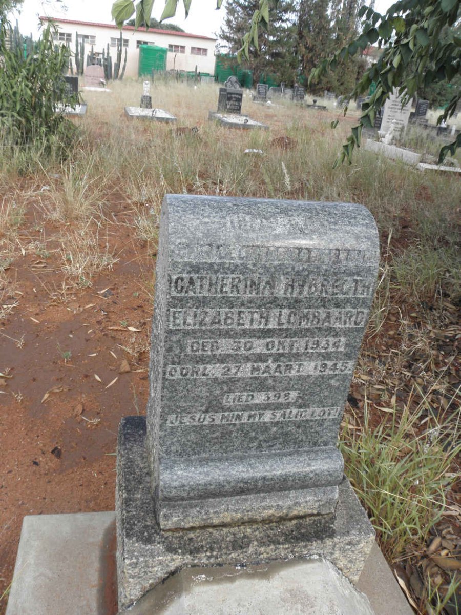 LOMBAARD Catherina Hybrecht Elizabeth 1934-1945